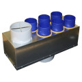 Plénum isolé d'extraction pour chauffe-eau thermodynamique à air extrait CETHEO. (PLENUM EX 7P I / 160)