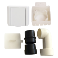 Kit prise carrée blanche SAPHIR + accessoires D 50/51 mm. (KPC BL)
