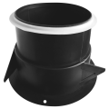 Bouche d'extraction et d'insufflation S&P Unelvent BDOP125 volets orientables 45/150m³/h