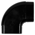 Coude raccord horizontal S&P Unelvent PLUGGIT CHR50 50x114 mm
