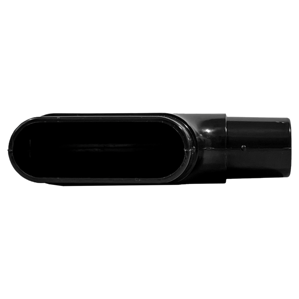 Coude raccord horizontal S&P Unelvent PLUGGIT CHR50 50x114 mm