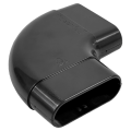 Coude raccord horizontal S&P Unelvent PLUGGIT CHR50 50x114 mm