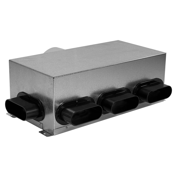 Plénum d'extraction / d'insufflation S&P Unelvent PLI 50/5P isolé 5 piquages
