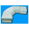 Conduit rectangulaire PVC souple + 2 manchons et joints 55 x 110mm, gamme TUBPLA. (TFRV 100)