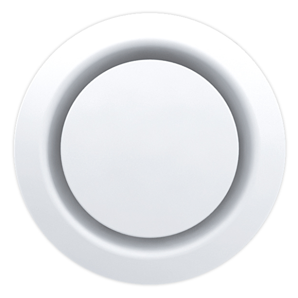 Bouche d’extraction et d’insufflation S&P Unelvent BER-80P 10 à 75 m³/h plastique blanc
