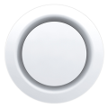 Bouche d’extraction et d’insufflation S&P Unelvent BER-80P 10 à 75 m³/h plastique blanc