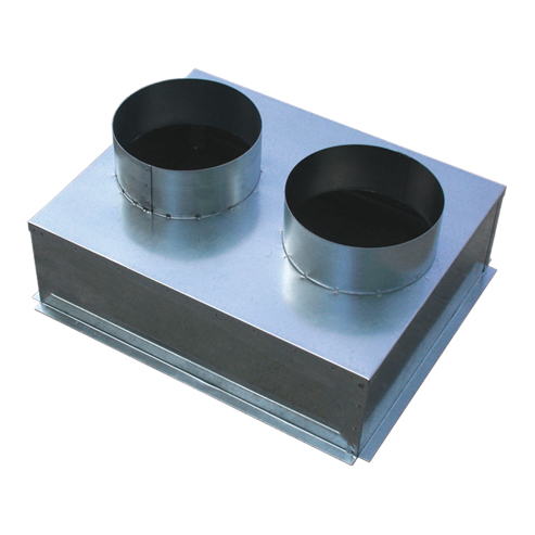 Plénum isolé, raccord arrière D 630 mm, pour GAO/GAF/GRM/GLF/GRE, D 800 x 800 mm. (PGRI 800X800)