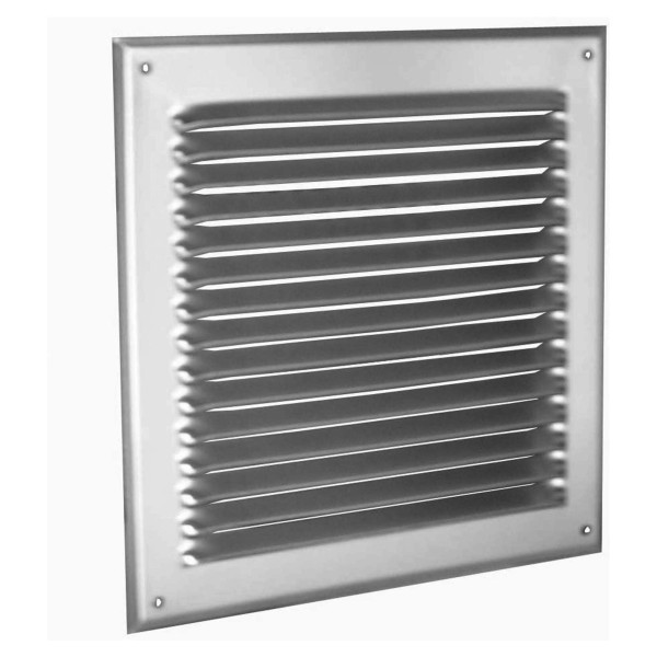 Grille de soufflage/reprise d'air extérieur, alu, 400 à 485 m3/h, D 300 x 300 mm. (GRA400)