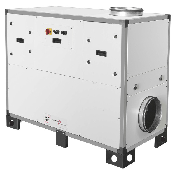 Centrale double flux Très Haut rendement 93% vert droite 800 m3/h avec PRO-REG. (CADB HE D 08 RV PRO REG)