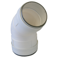 Coude 45° circulaire PVC rigide à joints d'étanchéité diamètre 100 mm, TUBPLA. (CDCV 45/100)