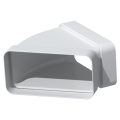 Coude 45° horizontal PVC rigide, rectangulaire 55 x 220 mm, gamme TUBPLA. (CHM 125)