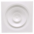 Diffuseur circulaire à jet réglable pour faux plafond, blanc, D raccord 160 mm. (GCI/P 160)