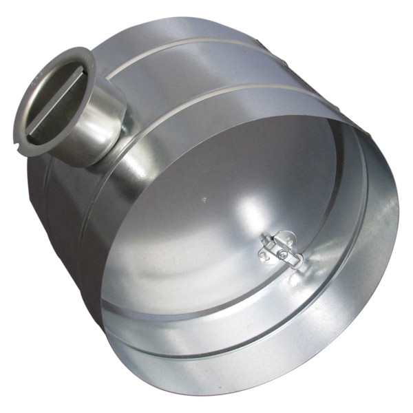 Registre manuel en acier galvanisé, à volet plein, raccordement D 355 mm. (RE 355) - S&P France - 864724