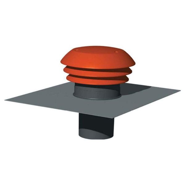 Chapeau de toiture plastique S&P Unelvent CPR 160 Tuile D160mm 