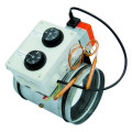 Registre motorisé avec double thermostat, réglable, D 160 mm. (REDT 160)