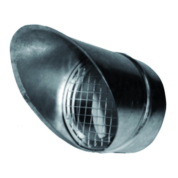 Auvent pare-pluie acier galvanisé S&P Unelvent APC 315 raccordement D315mm