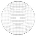 Grille de protection, montage à l'aspiration des hélicoïdes muraux D1000. (DEF-1001 AN)