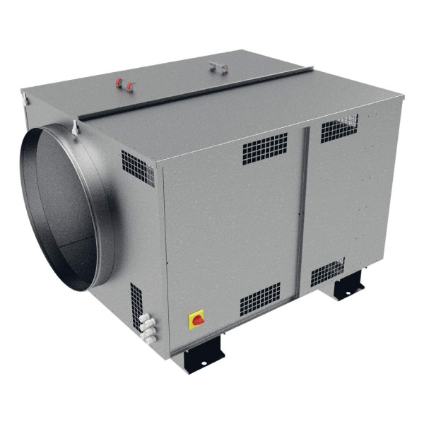 Caisson C4 Ecowatt, 1000 m3/h, refoul. horizontal en ligne, mono 230V. (CRCB ECOWATT 10 HL MONO)
