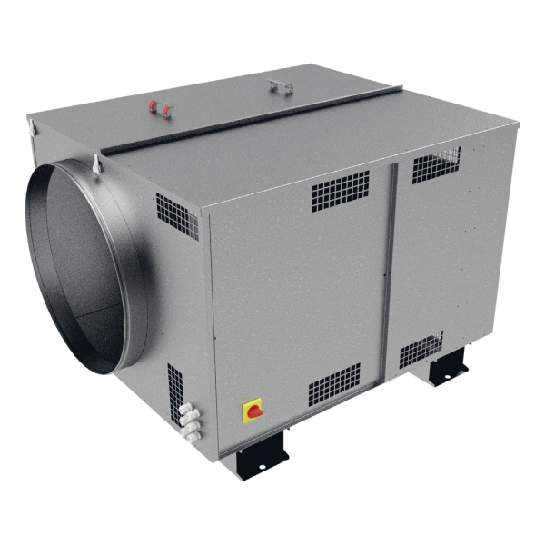Caisson C4 Ecowatt, 1000 m3/h, refoul. horizontal en ligne, mono 230V. (CRCB ECOWATT 10 HL MONO)