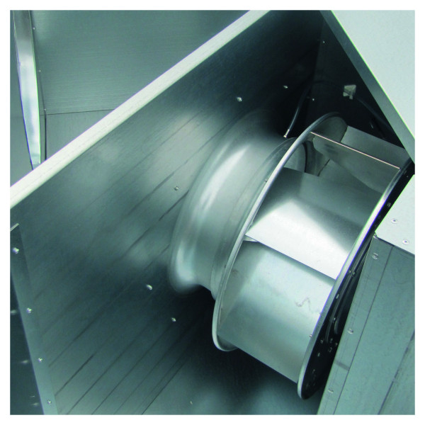 Caisson C4 Ecowatt, 1000 m3/h, refoul. horizontal en ligne, mono 230V. (CRCB ECOWATT 10 HL MONO)