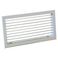 Grille de soufflage/reprise à ailettes orient. sple déflec, blanc, D 500x150 mm. (GAO B 500/150)