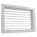 Grille de soufflage/reprise à ailettes orient. sple déflec, blanc, D 500x150 mm. (GAO B 500/150)