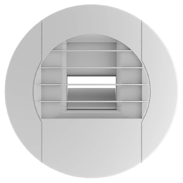 Bouche d'extraction hygroréglable S&P Unelvent BEHS 5-40 D80mm pour salle de bains 