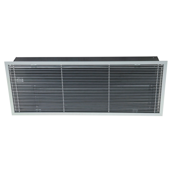 Rideau d'air chaud/air ambiant, encastrable, batterie à eau 10kW, long 1148 mm. (COR-1000 FT W 10)