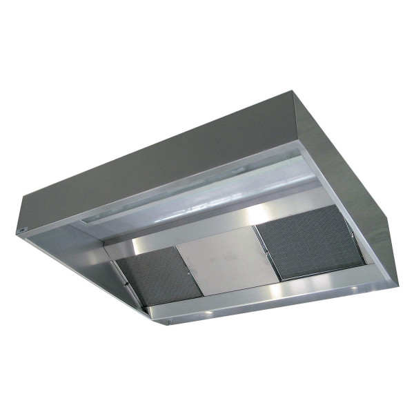Hotte statique extra-plate S&P Unelvent CAP 40/1 hauteur 40cm longueur 1m sans visière