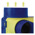 Kit VMC simple flux hygroréglable S&P Unelvent HYDRA ST2 jusqu'à 4 sanitaires 196m³/h