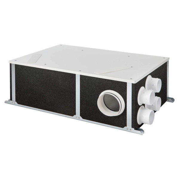 Caisson VMC double flux  4 sanitaires S&P Unelvent ORKA BP HR spécial rénovation By pass 100%
