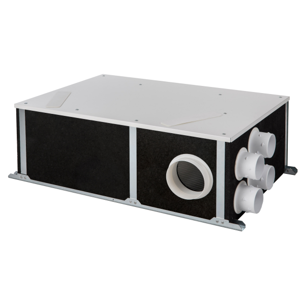 Caisson VMC double flux  4 sanitaires S&P Unelvent ORKA BP HR spécial rénovation By pass 100%