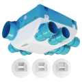 Kit VMC simple flux hygroréglable S&P Unelvent OZEO ST2 jusqu'à 6 sanitaires 215m³/h