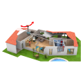 Kit VMC simple flux hygroréglable S&P Unelvent OZEO ST2 jusqu'à 6 sanitaires 215m³/h