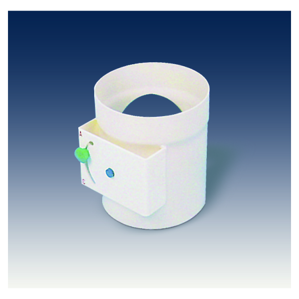 Registre manuel D 605 mm pour ventilateur centrifuge polypropylène CMP. (CARP-160 N)