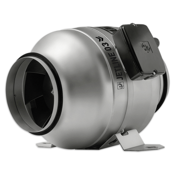 Ventilateur de conduit à vitesse ajustable S&P Unelvent JETLINE 03 300m³/h