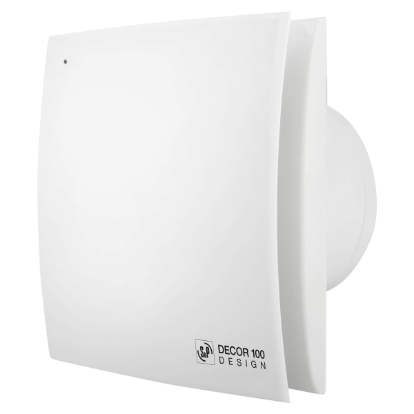 Extracteur d'air avec temporisation réglable S&P Unelvent DECOR DESIGN 100 CRZ extra-plat