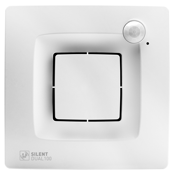 Extracteur d'air de salle de bains à détection S&P Unelvent SILENT DUAL 100 25/65/90 m³/h