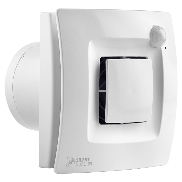 Extracteur d'air de salle de bains à détection S&P Unelvent SILENT DUAL 100 25/65/90 m³/h