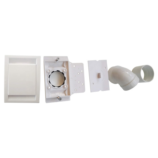 Kit prise rectangulaire blanche SAPHIR + accessoires D 51 mm.. (KPE BL)