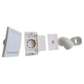 Kit prise rectangulaire blanche SAPHIR + accessoires D 51 mm.. (KPE BL)