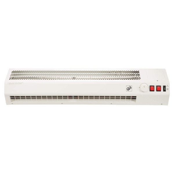 Rideau d'air chaud/air ambiant, monophasé 3/6 kW, longueur 860 mm. (COR-6-900 S)