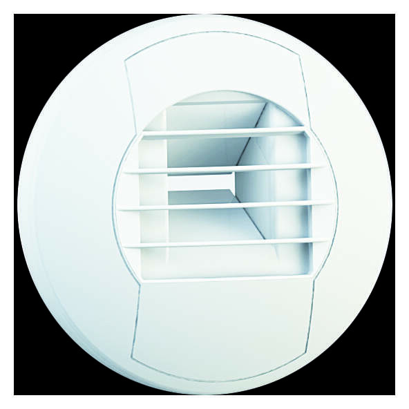Bouche d'extraction hygroréglable S&P Unelvent BEH ALIZE cuisine avec temporisation 135m³/h