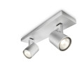 Rampe de Spots Aluminium myLiving Philips - 2 x 50 W - 230 V