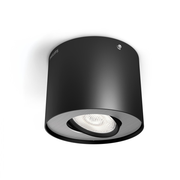 Phase Spot plafonnier 1x4,5W Noir LED