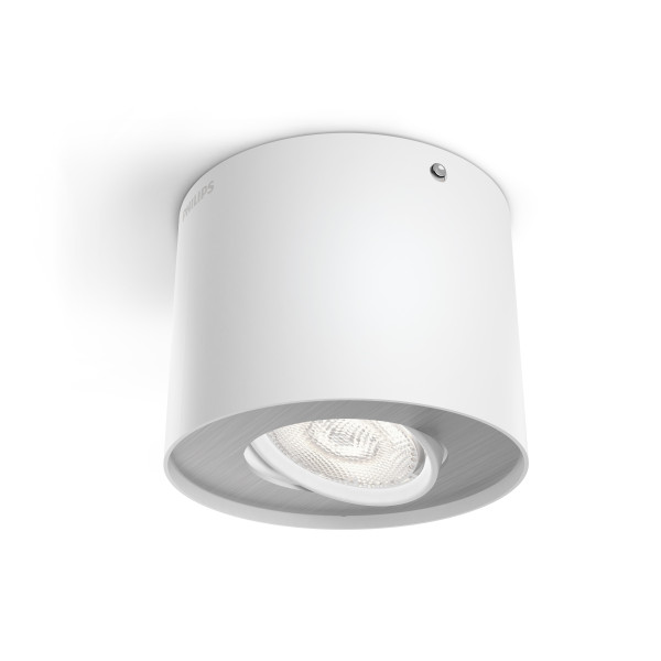 Phase Spot plafonnier 1x4,5W Blanc LED - Philips - 533003116