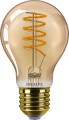 Vintage ledbulb filament spirale standard dim 4-25w e27 1800k ambrée