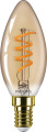 Vintage ledcandle filament spirale dim 2,5-15w e14 1800k ambrée