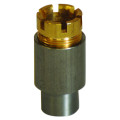 Presse-étoupe BS 5 - corps acier - chapeau laiton brut - bague néoprène - IP66