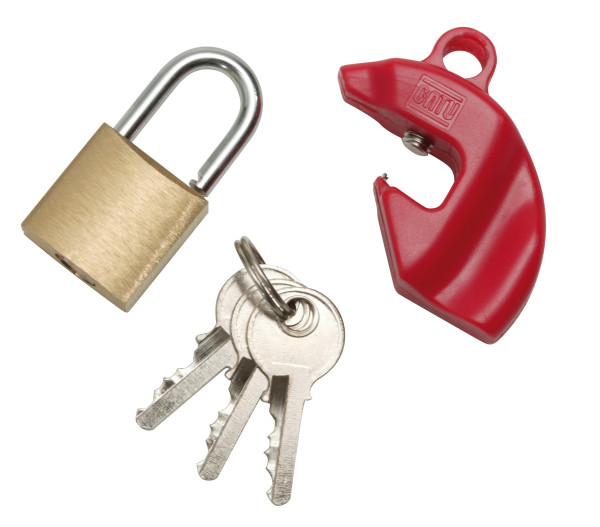 Lot De 10 Cadenas De Sécurité Pour Disjoncteurs - Lockout Tagout, Nylon Et Laiton - Isolation Électrique En Toute Sécurité